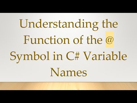 Understanding the Function
