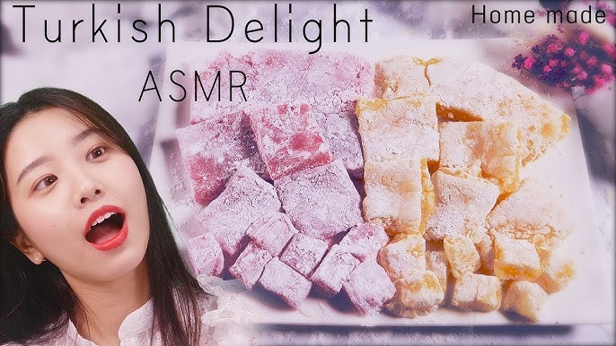 Asmr 咀嚼音 Turkish Delight Lokum ロクム ターキッシュ ディライト 土耳其軟糖 로쿰 먹방 Loukoum Eating Sound Youtube