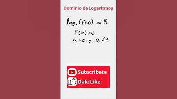 Dominio de Logaritmos con un Ejemplo | Álgebra #matemáticas #restricciones #condiciones #logaritmos
