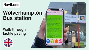NaviLens tour through tactile paving in Wolverhampton Bus Station