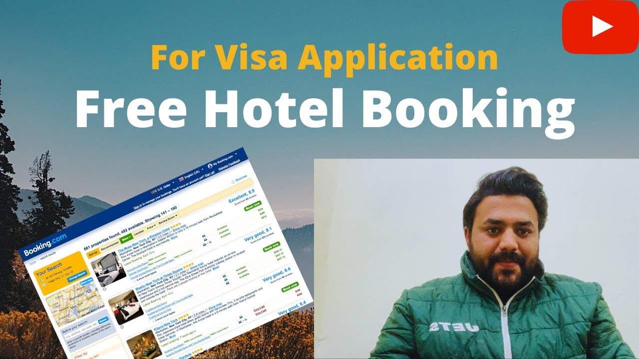 How to book free hotel booking for visa process free booking for