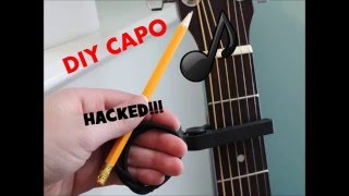 Easy simple substitute for a capo.