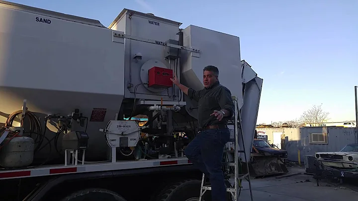 Hot water for mobile mix concrete truck. (by Bobby Giannetti)