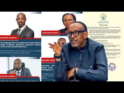 AMAKURU MASHYA KUBAYOBOZI BAHAWE IMYANYA MUNAMA Y'ABAMINISITIRI YAYOBOWE NA PEREZIDA PAUL KAGAME
