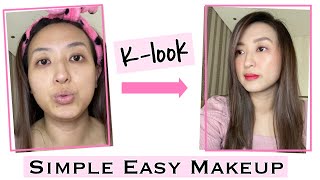 KOREAN MAKEUP LOOK versi MUDAH SIMPLE GAMPANG BANGET | BEFORE AFTER