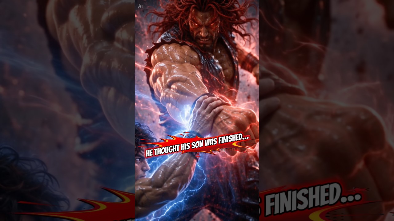 Thumbnail for The Son Finally Surpassed His Father… | Baki & Yujiro-Inspired AI Showdown #Shorts