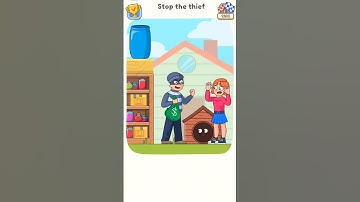 🚨🦹‍♂️ Stop the Thief! 😱 Can You Outsmart Him? 🧠🔥 | DOP5 Puzzle #DOP5 #Shorts #BrainPuzzle