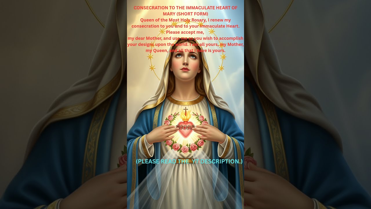  Consecration To The Immaculate Heart Of Mary Heaven S Weapon For Men In Spiritual Warfare