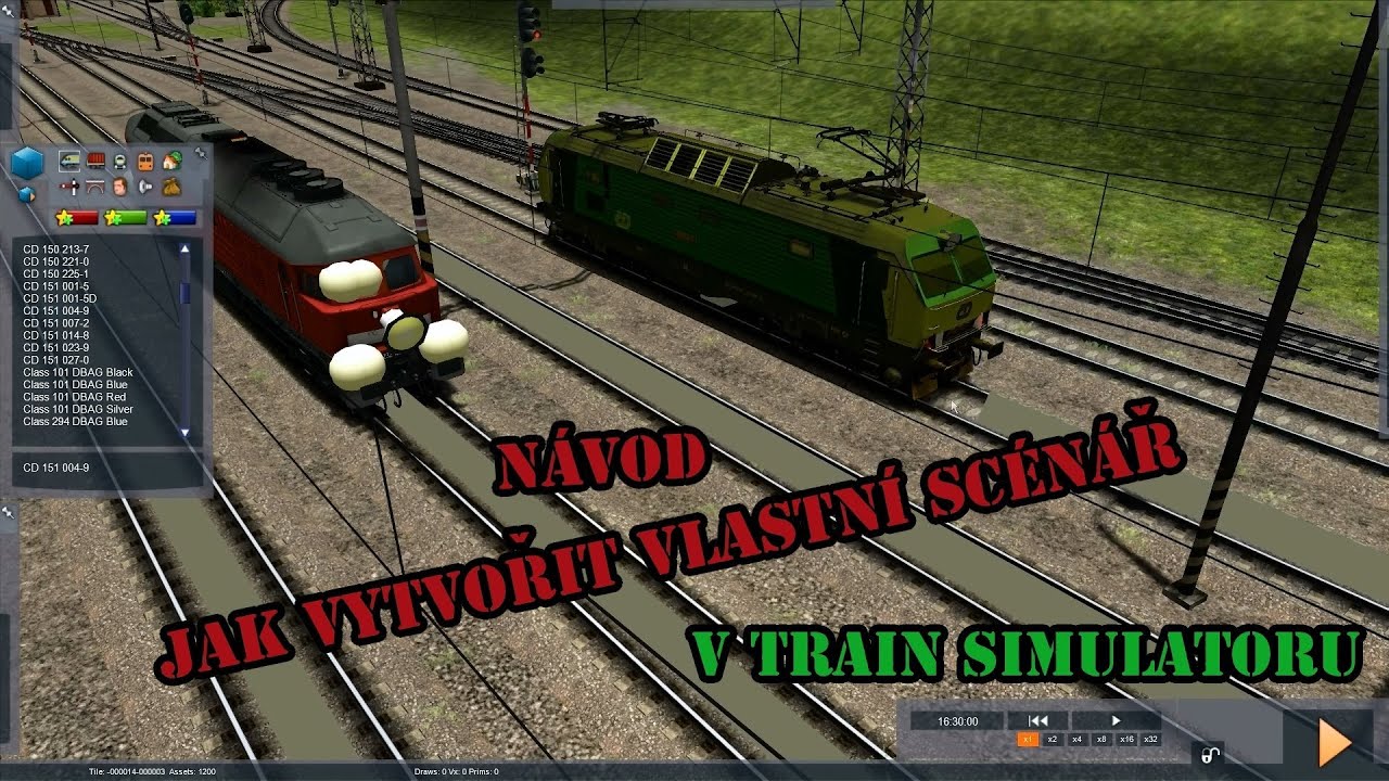 Andy - Tutoriál jak vytvořit vlastní scénář v Train Simulátoru