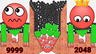 👹 Hide Ball brain teaser games 🥰 - save the bee & dogs 🆚 Draw to Smash puzzle 2048 Gameplay live screenshot 1