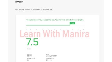 adobe illustrator cc 2017 skills test fiverr answers