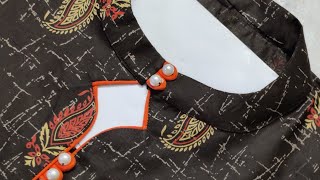 Perfect Flat Collar Neck Cutting and Stitching || Collar Neck Design