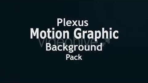 Plexus Motion Graphics Backgrounds Pack