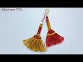 Marcame keychain: lucky broom keychains - thắt móc khóa chổi may mắn