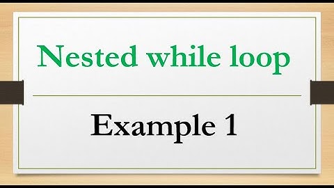 Example 1. Mastering Nested While Loops in C: A Step-by-Step Guide. c programming tutorial.