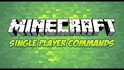 Minecraft - Single Player commands 1.6 BETA