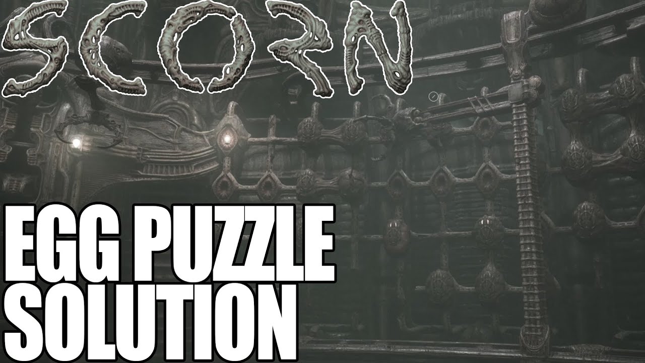 Scorn - Egg Sliding Puzzle Solution Walkthrough Step by Step