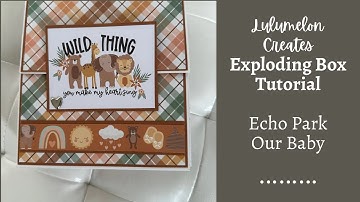 Exploding Box 6x6 mini album with Echo Park Our Baby