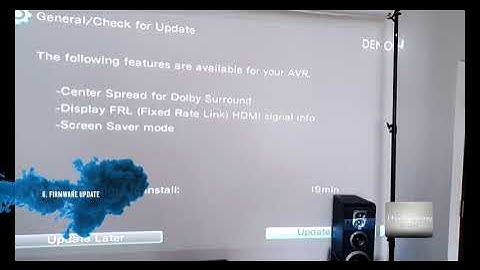 Denon AVR-S960H 8K receiver 7.2, Firmware update and supported USB music formats - Extras/Part