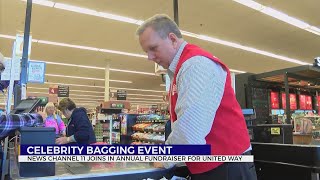 Local 'celebrities' participate in annual bagging event for United Way