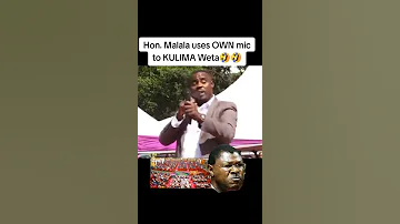 Hon Malala Walks To Spika Wetangula Function With OWN Mic 