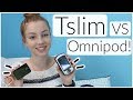 TSLIM VS OMNIPOD!! Why I Switched Insulin Pumps! | Laina Elyse