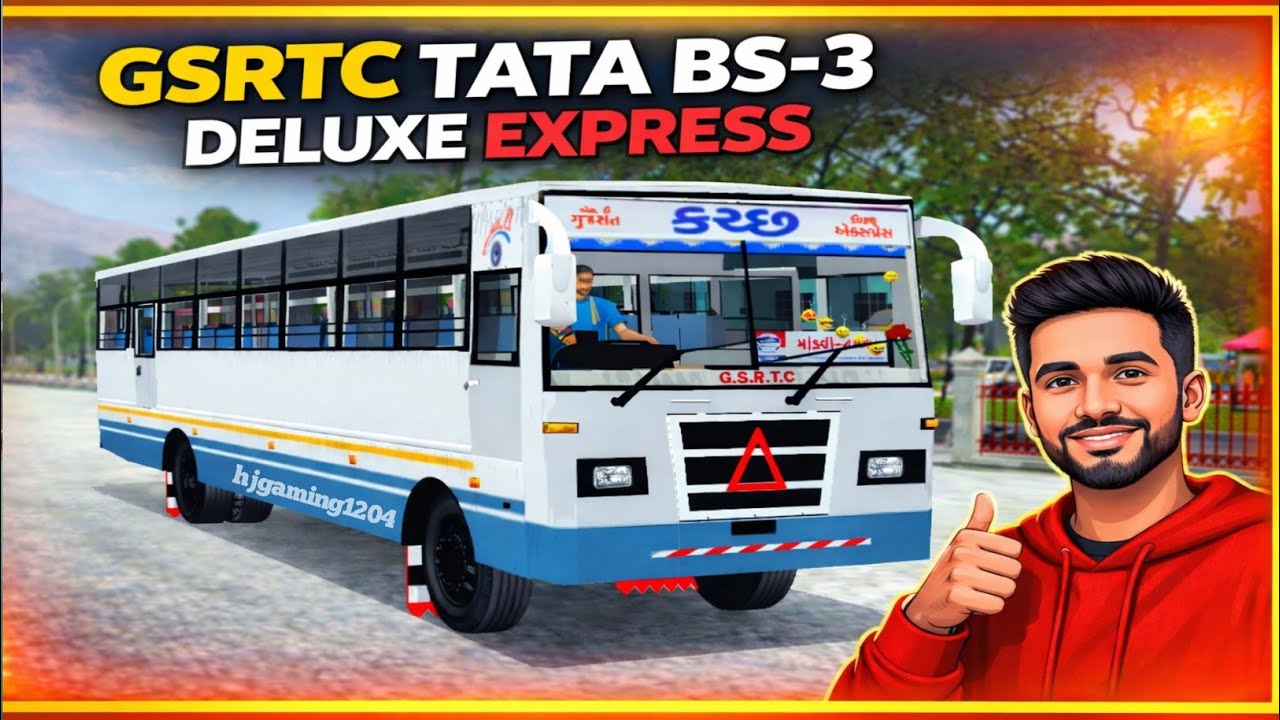 GSRTC TATA BS-3 DELUXE EXPRESS 🚍 | Real Bus Experience | Bus Simulator Indonesia