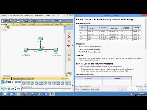 2.2.2.4 Packet Tracer - Troubleshooting Inter VLAN Routing