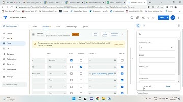 Select o lookup (buscar en appsheet)