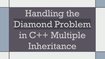 Handling the Diamond Problem in C++ Multiple Inheritance