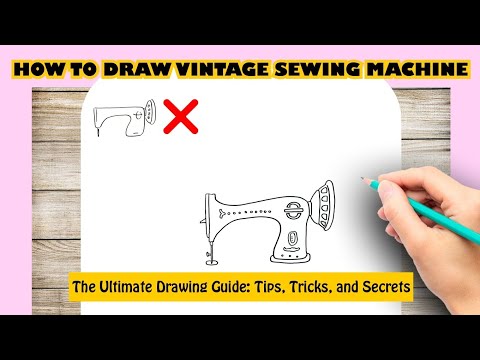 How to Draw a Sewing Machine