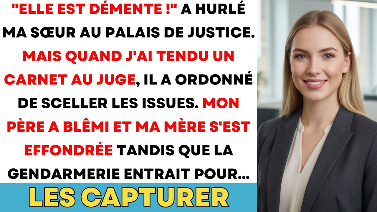 Au Tribunal, Ma Famille Exigeait Ma Fortune. J'ai Glissé Un Carnet Au Juge Et La Police A Surgi...