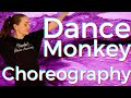 Beginner jazz dance choreography routine  dance monkey