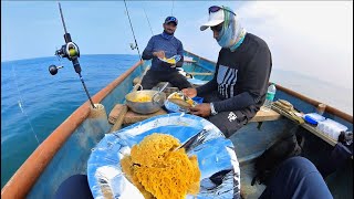 Malvan boat fishing || Best spot for fishing - #trolling #popping #jigging Konkan fishing video