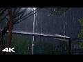 Goodbye Insomnia with Heavy Rain on a Roof at Night | Rain Sounds for Stress Relief & Relaxation