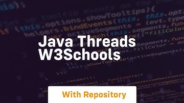 java threads w3schools