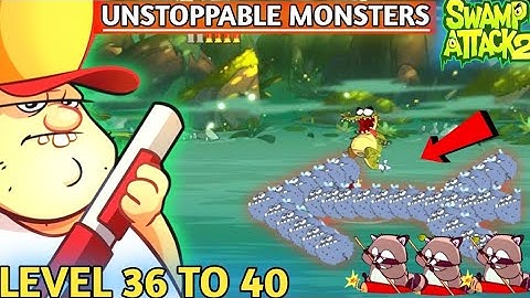 Level 36-40 is INSANE! 💀 Monster Army Attack  Swamp Attack 2 [MOBILE GAME]
