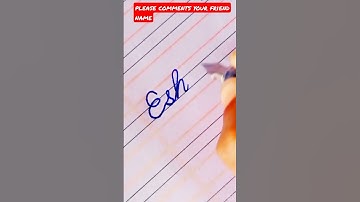 Eshal cute name#cursive handwriting kaise likhe #short feed#viralshorts #saurabh #calligraphy