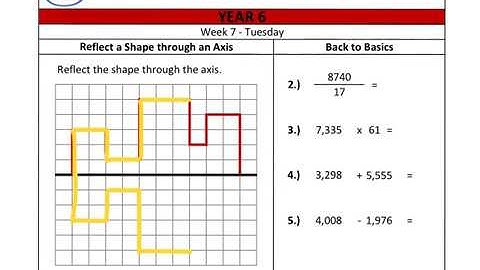 YEAR 6 Mini-maths Video Tutorial - Week 7 - Tuesday