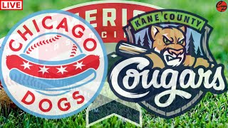 Chicago Dogs vs Kane County Cougars American Association Baseball Live Game Cast & Chat