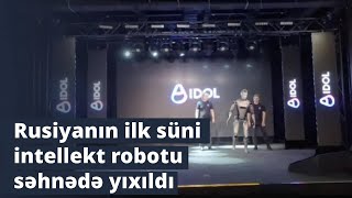 Rusiyanın Ilk Süni Intellekt Robotu Aidol Səhnəyə Çıxan Kimi Yıxıldı