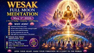 WESAK FULL MOON MEDITATION -MAY 1st 2026 -Buddha Blessings, Spiritual Awakening &amp; Global Healing