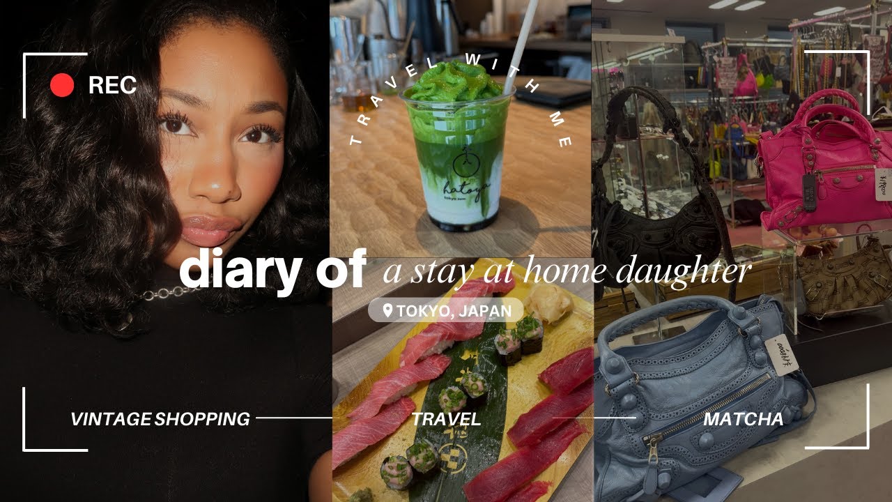 Дневники дочери, остающейся дома | Мы в Токио, подборка винтажных сумок, неспешные прогулки