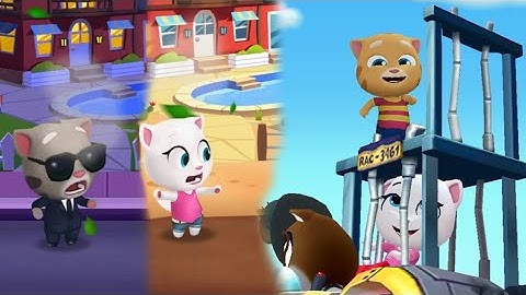 Talking Tom Gold Run vs Talking Tom Hero Dash - All New Games Android iOS Gameplay RCFF