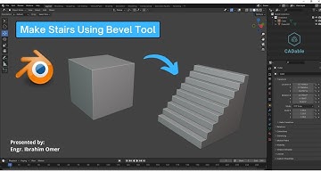 Make Stairs Using Bevel Tool | Model Stairs in Blender Using Bevel Tool | Modeling Stairs in Blender