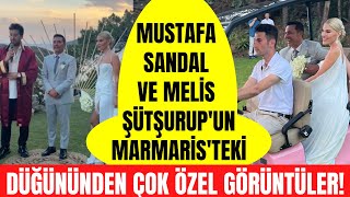 Mustafa Sandal ve Melis Sütşurup'un Marmaris'teki düğünlerinden çok özel görüntüler! Resimi