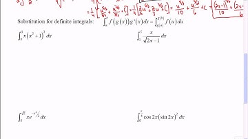 Mr Joyce - AP Calculus - Integration by Substitution Part II