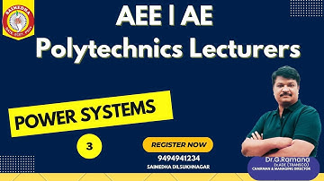 TSPSC AE | TSPSC AEE | GATE CLASSES | GATE CLASSES POWER SYSTEMS  GATE FREE CLASSES |SAIMEDHA
