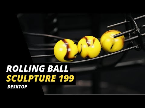 Rolling Ball Sculpture - Desktop Rotor. cn:199