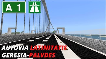 Minecraft Freeway A1, Autovia Latinitatis, from Geresia to Paludes
